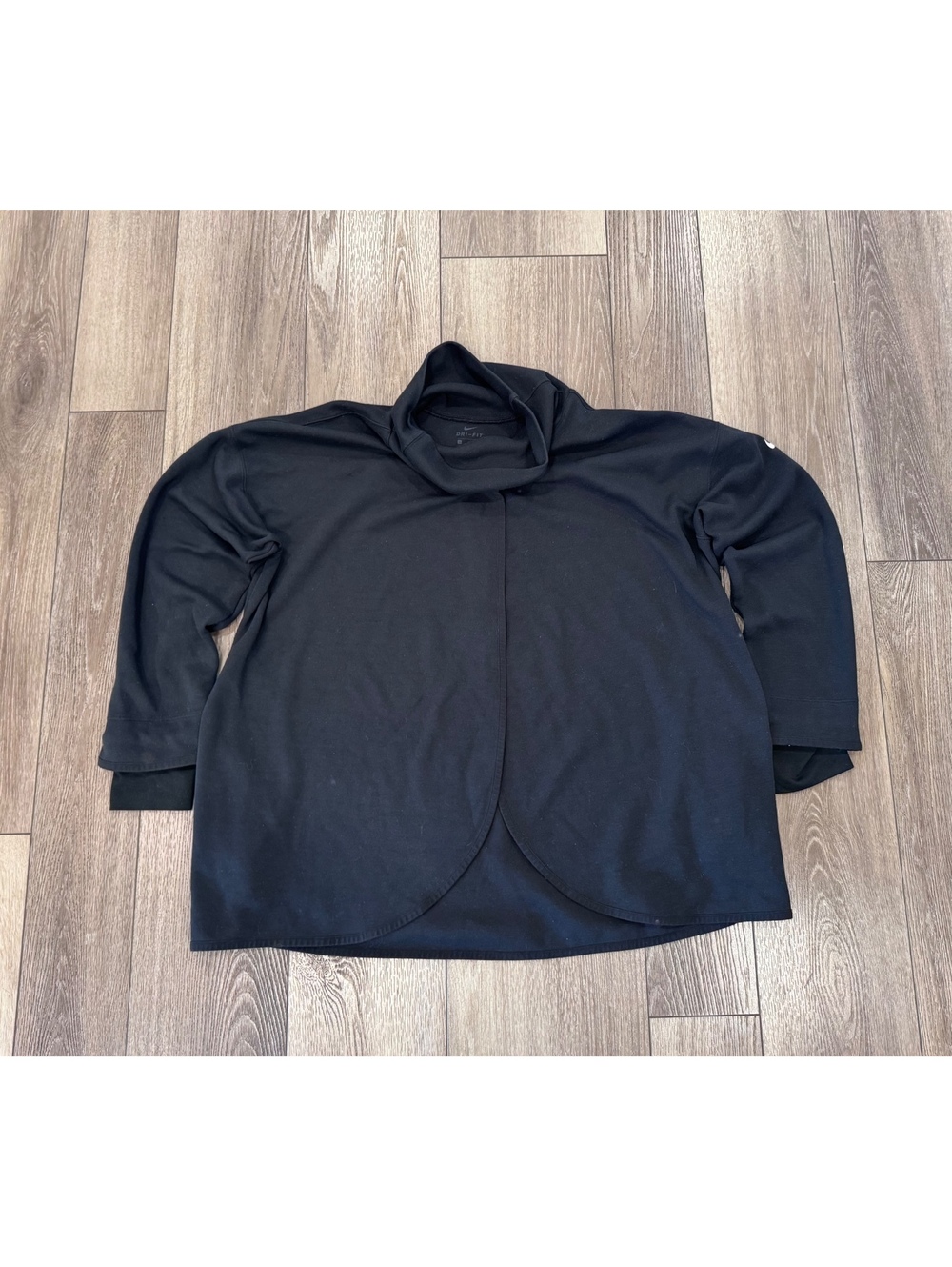 Nike Black reversible Long Sleeve maternity Pullover  with Cowl Neck